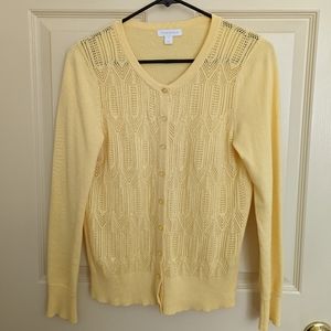 Pointelle Cotton Cardigan